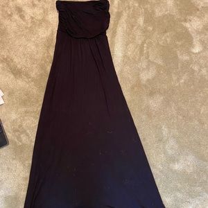 Back strapless maxi dress